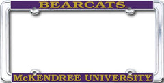 McKendree University Bearcats Thin Rim License Plate Frame