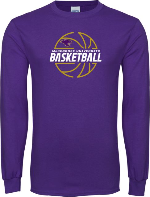 McKendree Long Sleeve T Shirt McKendree Basketball Lined Ball - ONLINE ONLY
