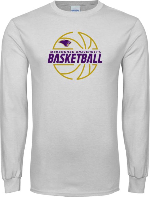 McKendree Long Sleeve T Shirt McKendree Basketball Lined Ball - ONLINE ONLY
