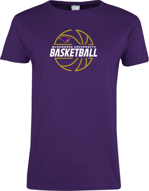 McKendree Ladies T Shirt McKendree Basketball Lined Ball - ONLINE ONLY